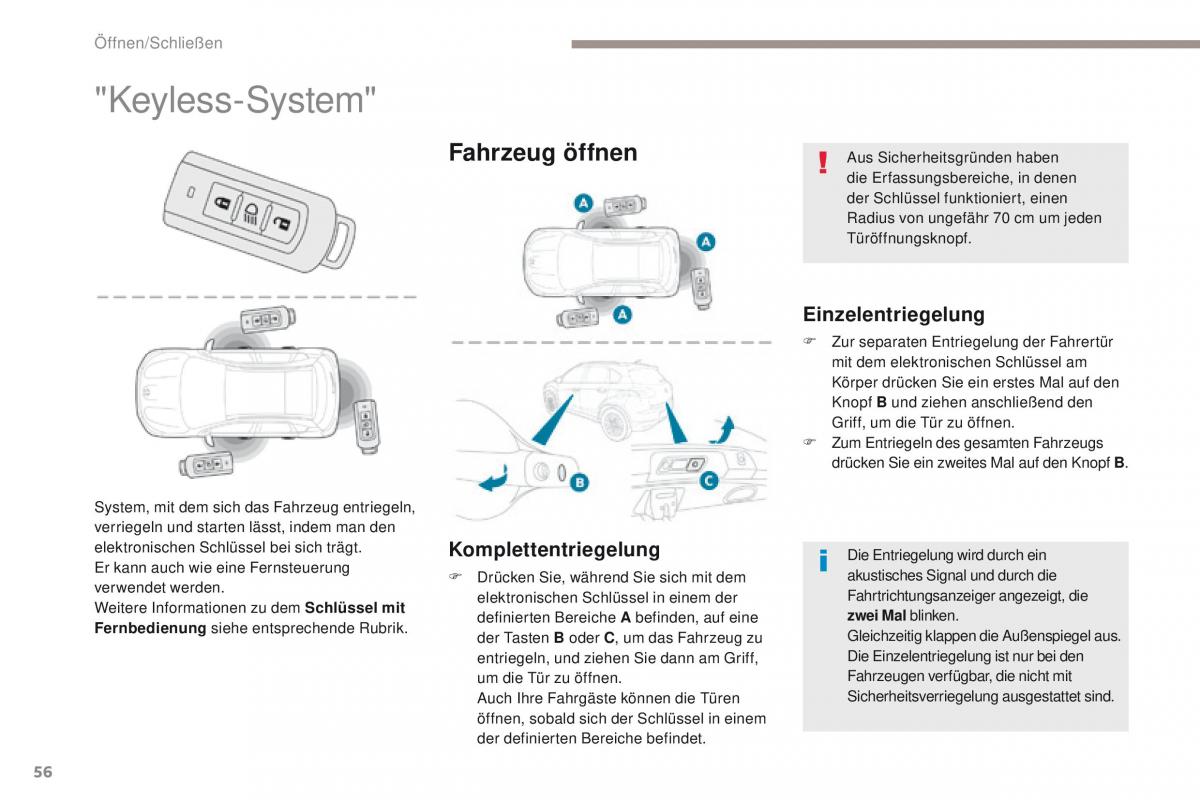 Peugeot 4008 Handbuch / page 58