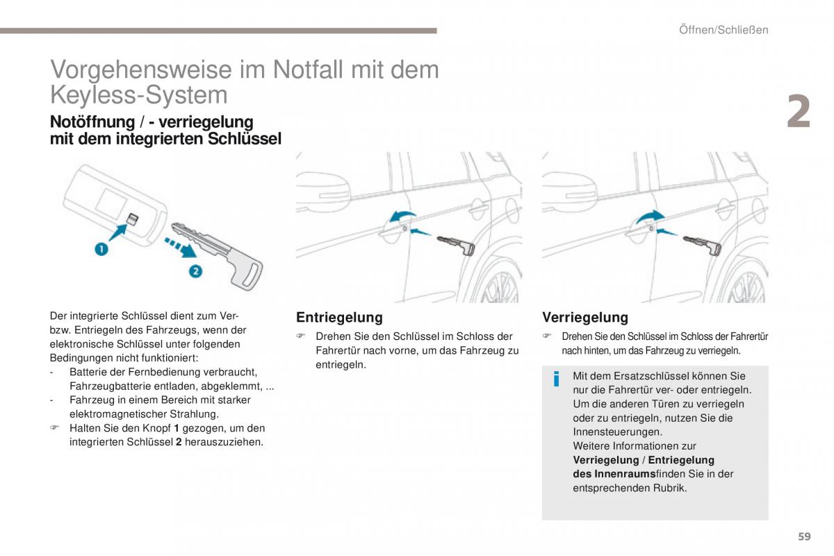 Peugeot 4008 Handbuch / page 61