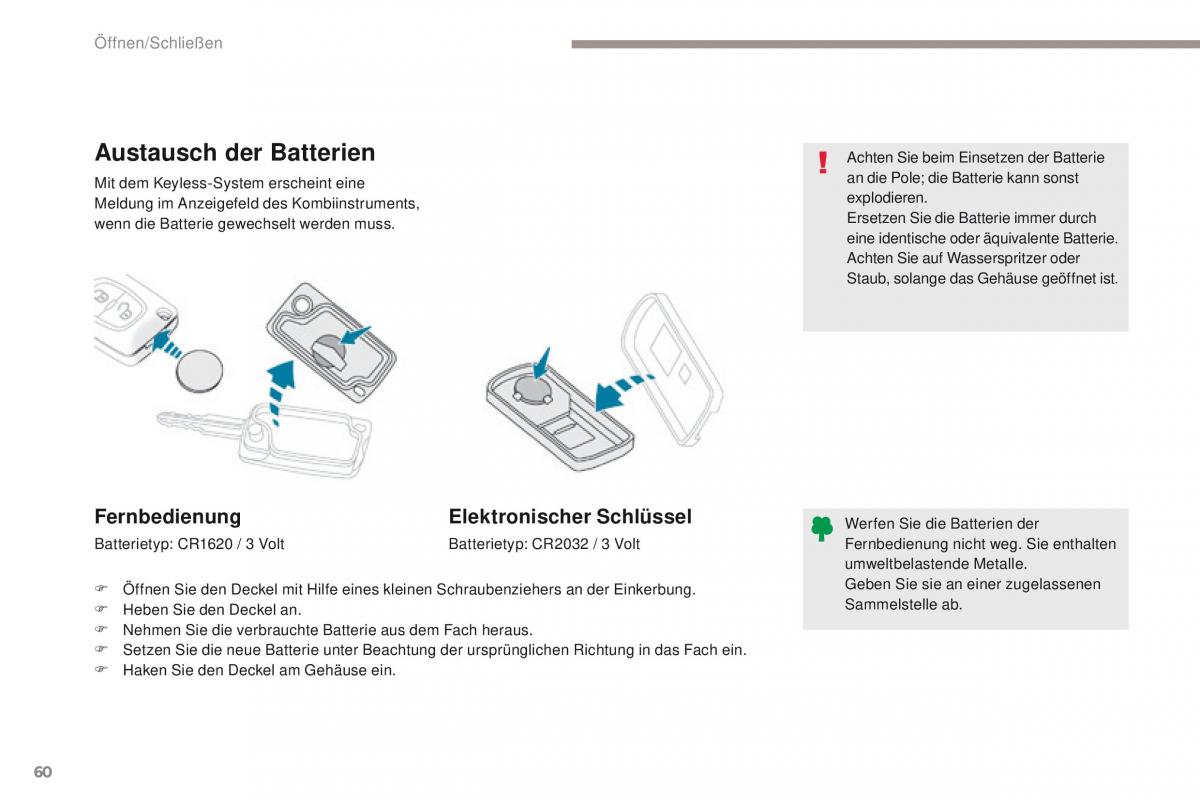 Peugeot 4008 Handbuch / page 62