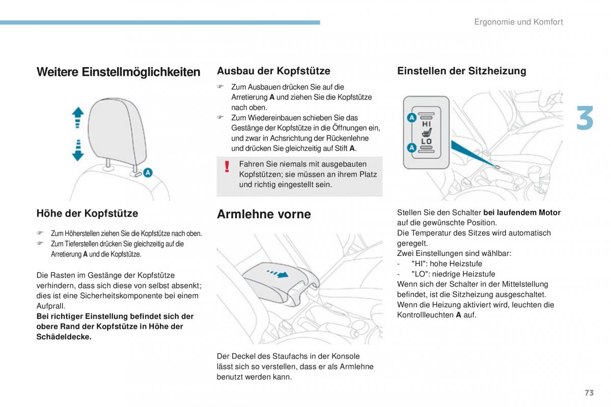 Peugeot 4008 Handbuch / page 75