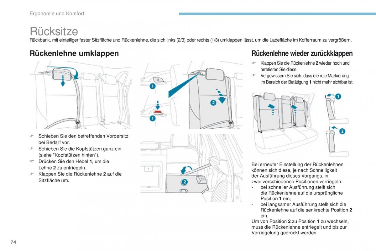 Peugeot 4008 Handbuch / page 76