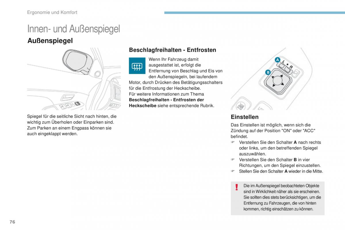 Peugeot 4008 Handbuch / page 78