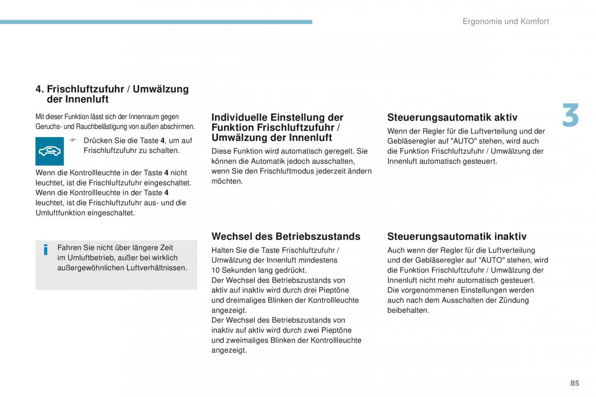 Peugeot 4008 Handbuch / page 87