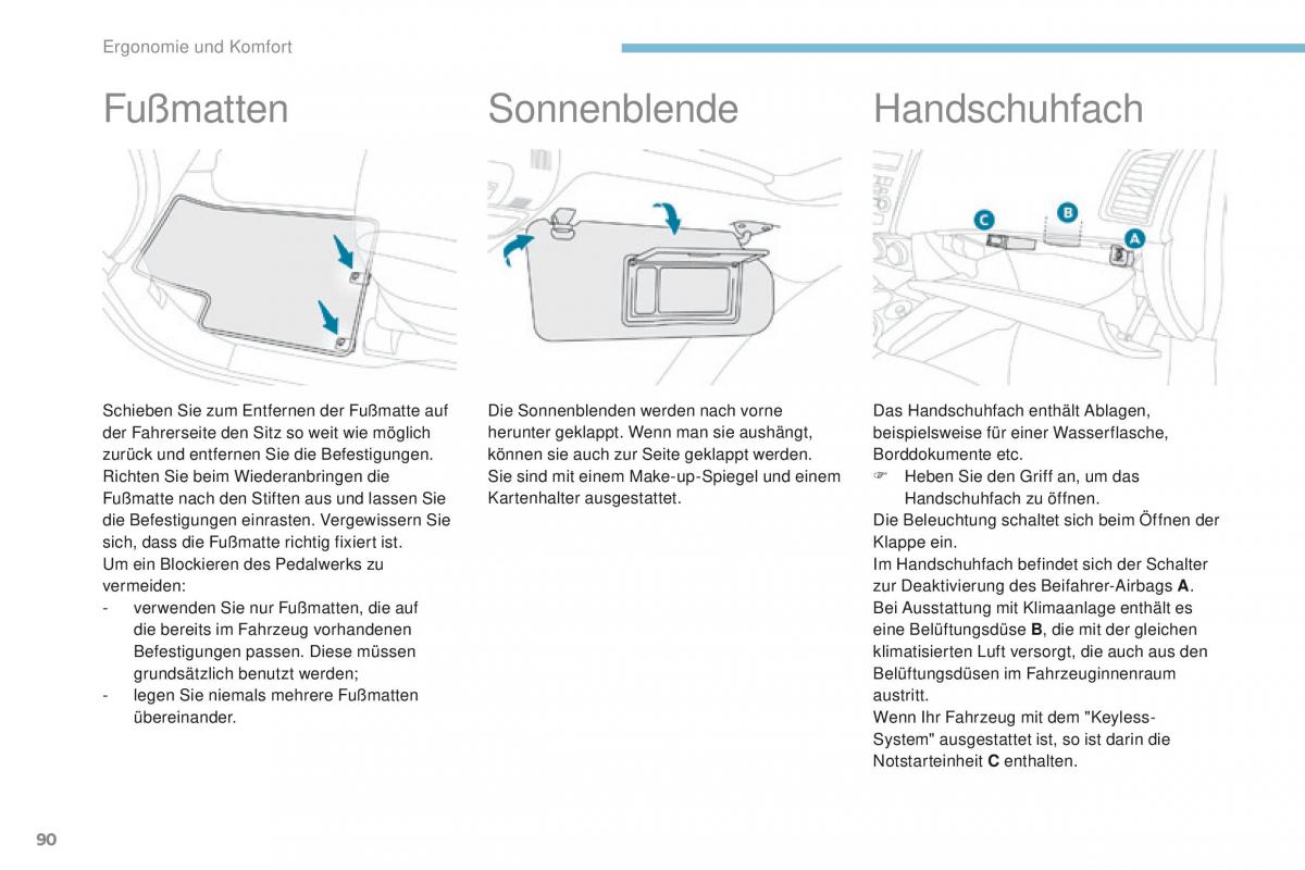 Peugeot 4008 Handbuch / page 92