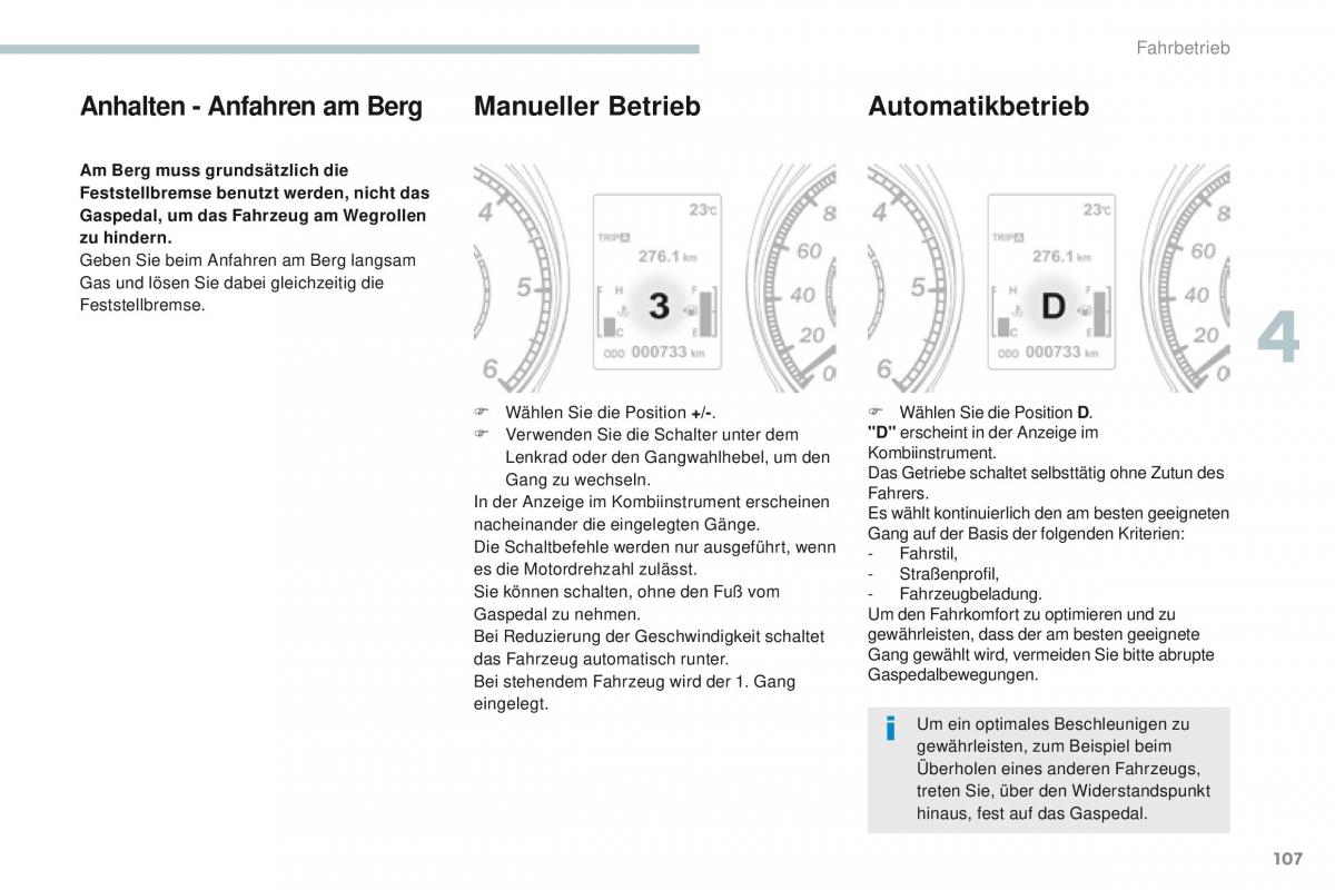 Peugeot 4008 Handbuch / page 109