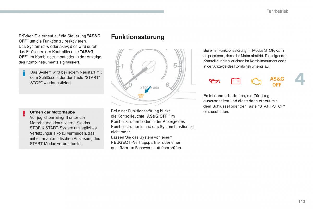 Peugeot 4008 Handbuch / page 115