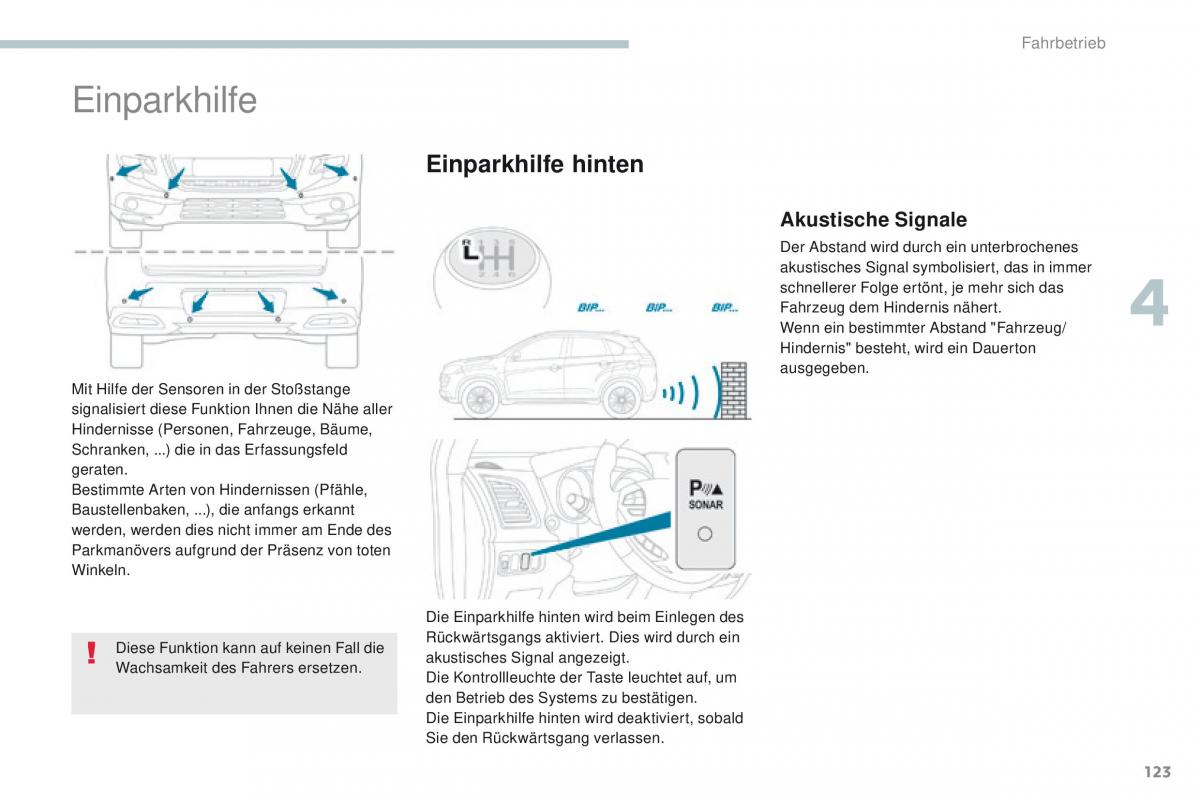 Peugeot 4008 Handbuch / page 125