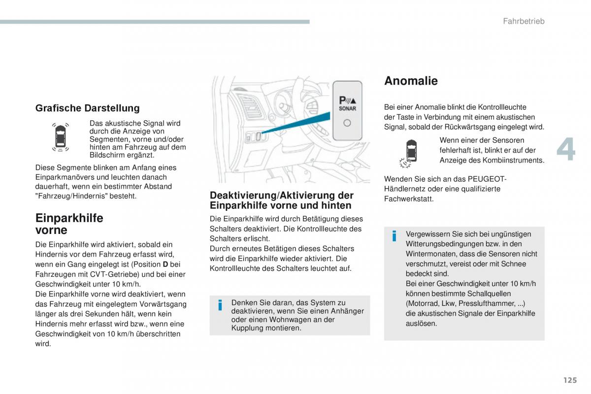 Peugeot 4008 Handbuch / page 127