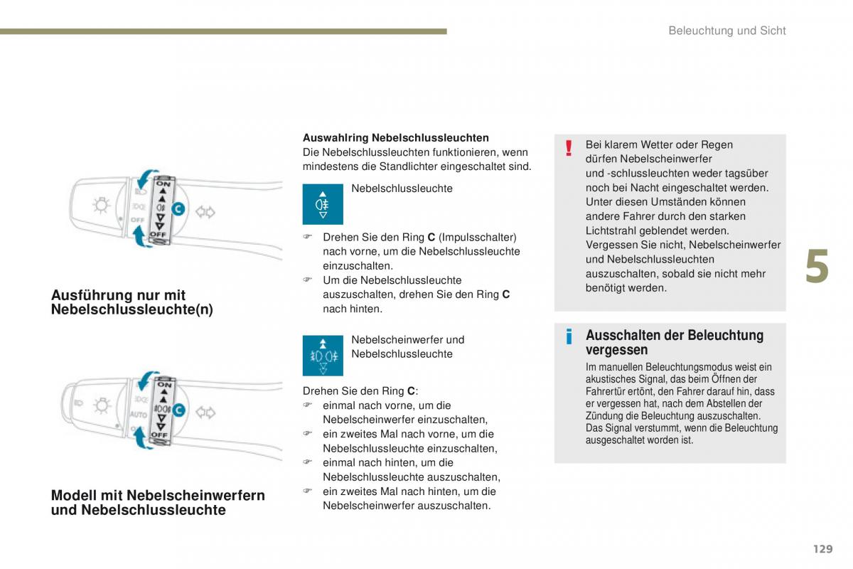 Peugeot 4008 Handbuch / page 131