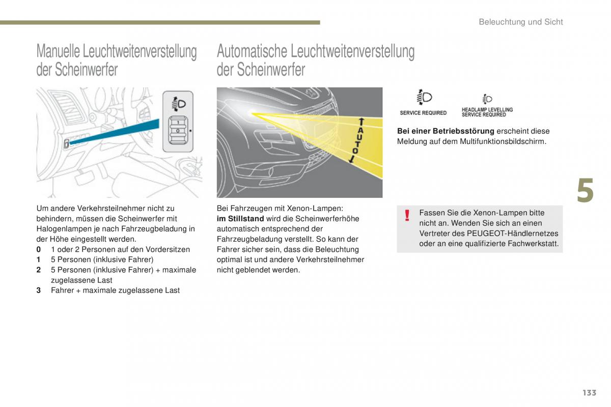 Peugeot 4008 Handbuch / page 135