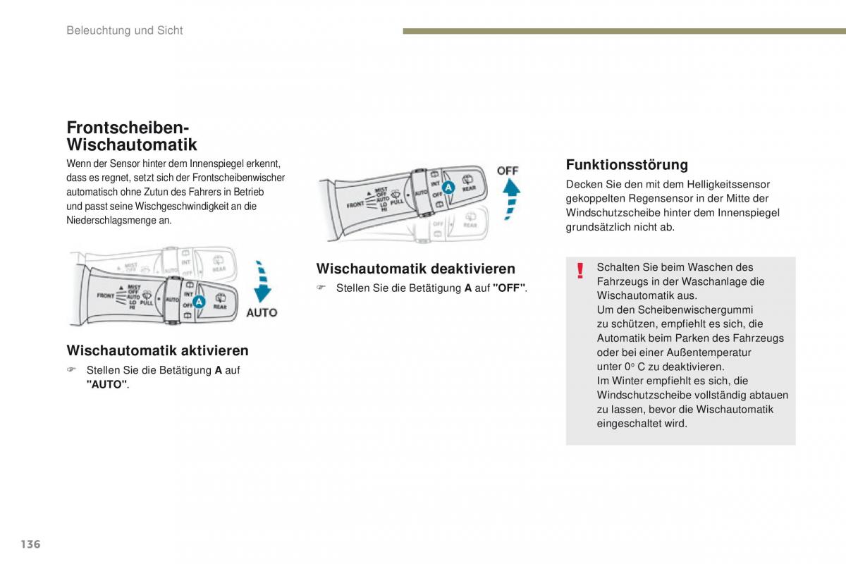 Peugeot 4008 Handbuch / page 138