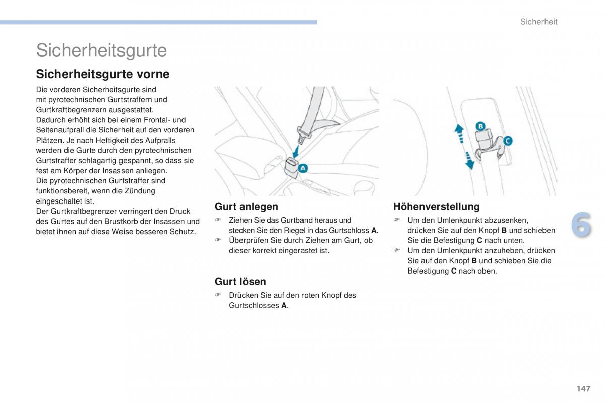 Peugeot 4008 Handbuch / page 149