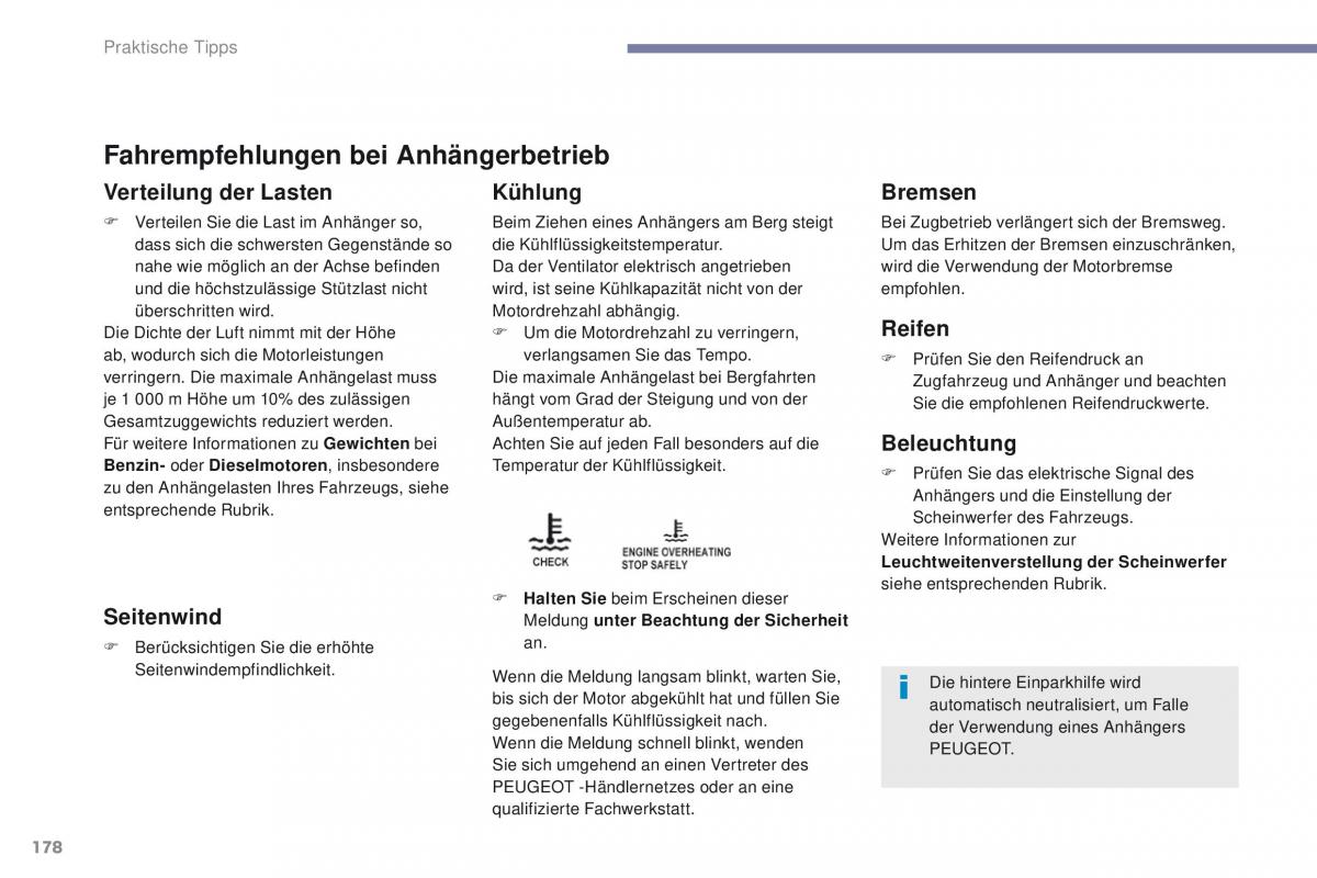 Peugeot 4008 Handbuch / page 180