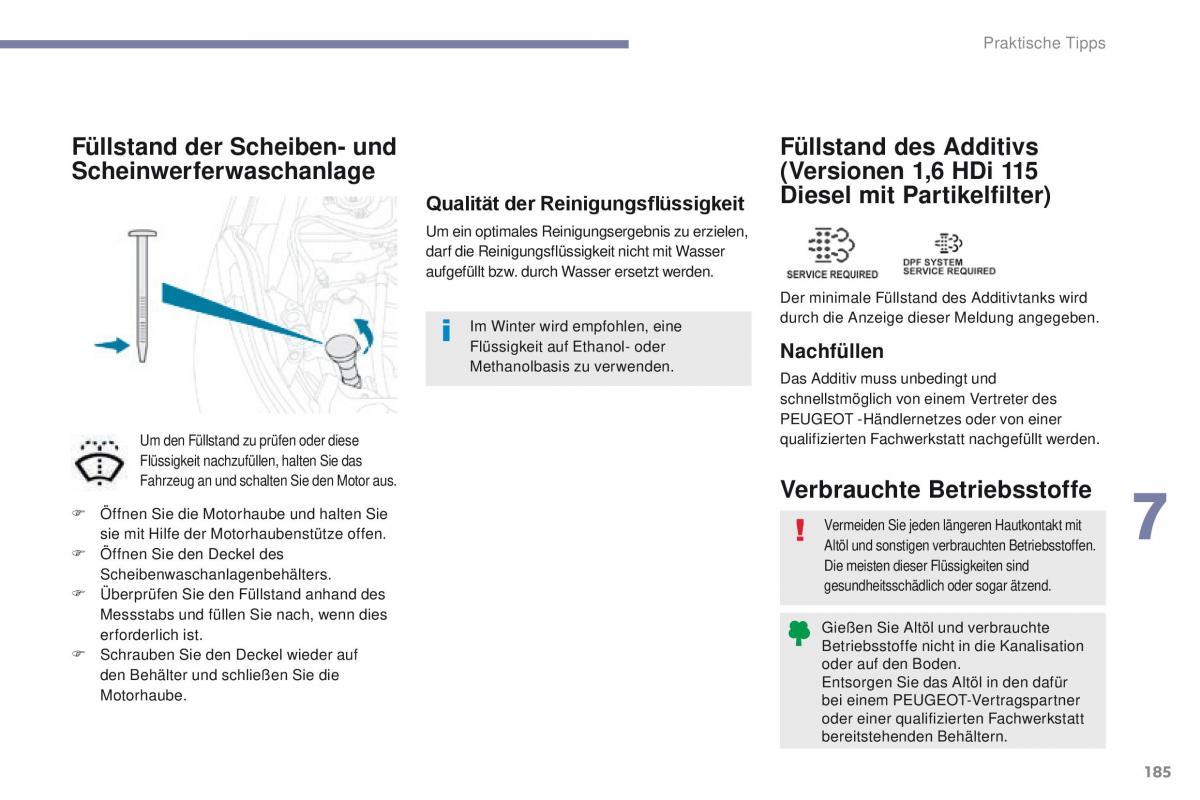 Peugeot 4008 Handbuch / page 187