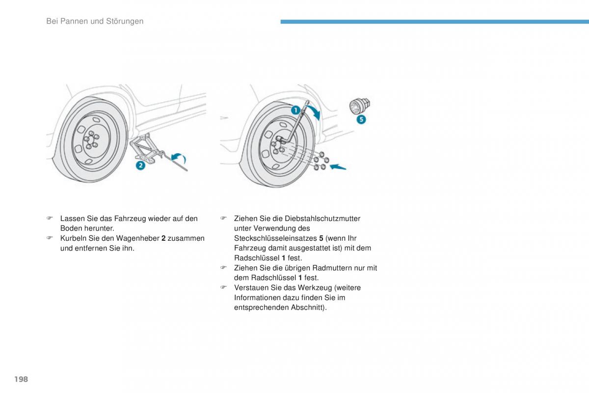 Peugeot 4008 Handbuch / page 200