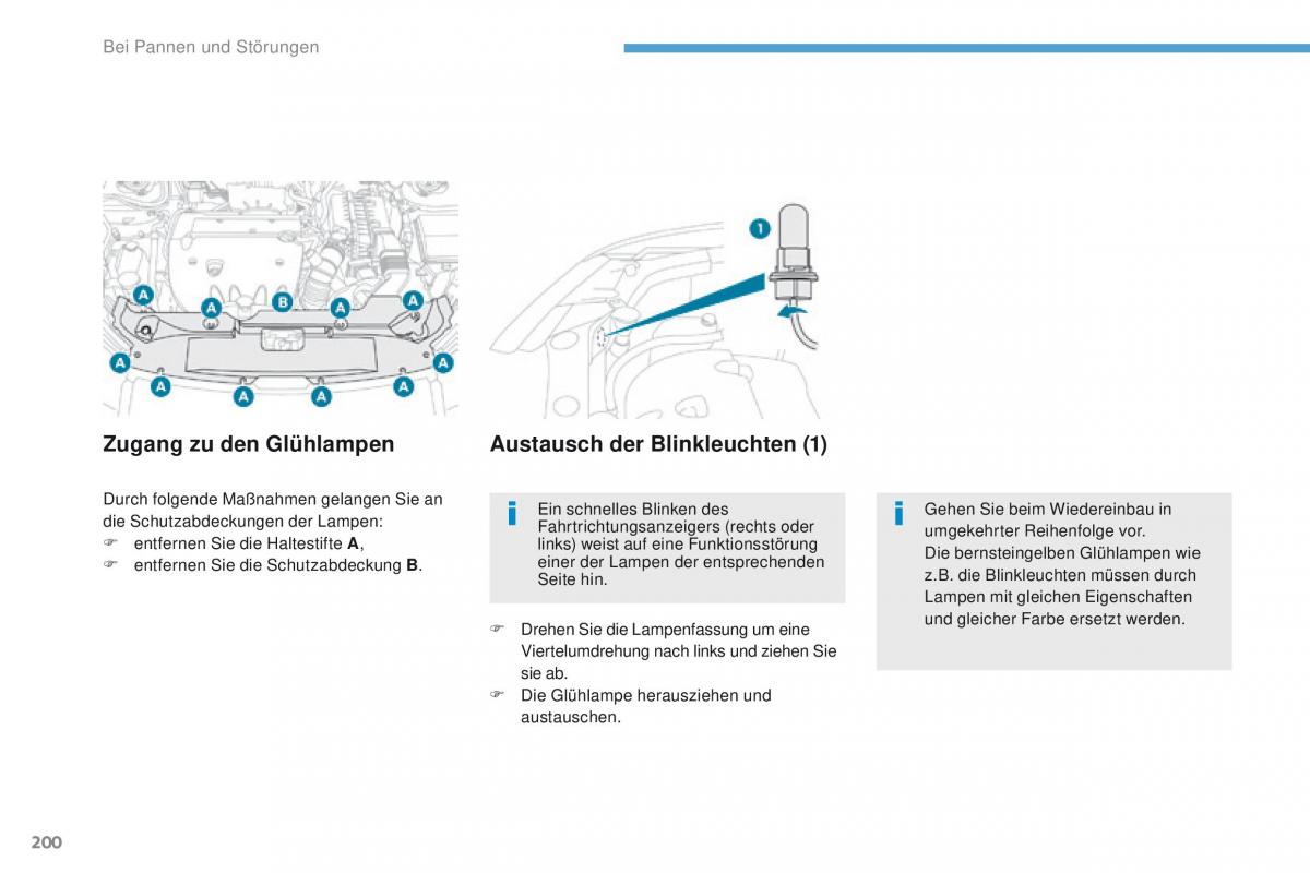 Peugeot 4008 Handbuch / page 202