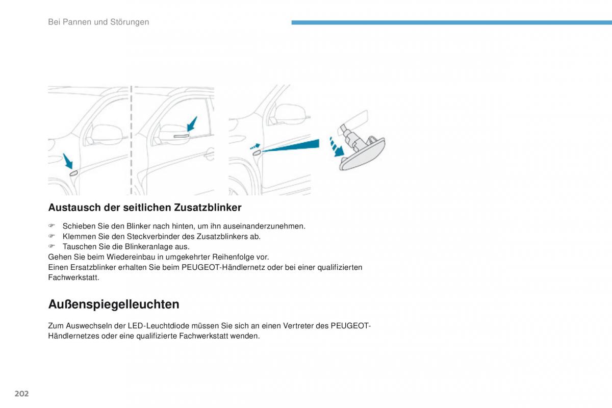 Peugeot 4008 Handbuch / page 204