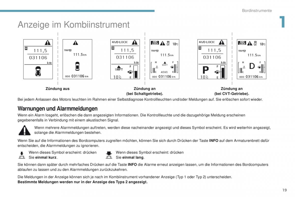 Peugeot 4008 Handbuch / page 21