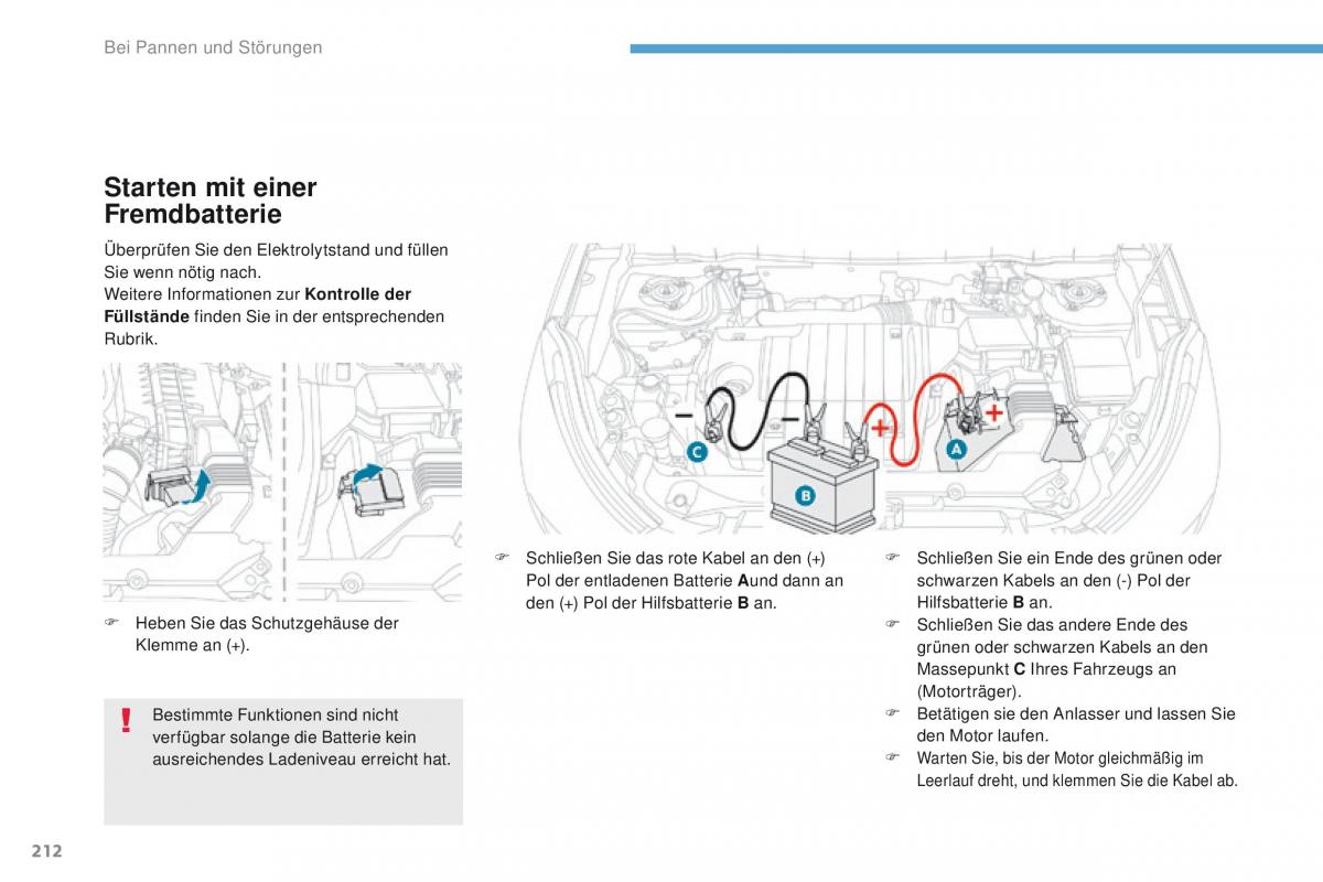 Peugeot 4008 Handbuch / page 214