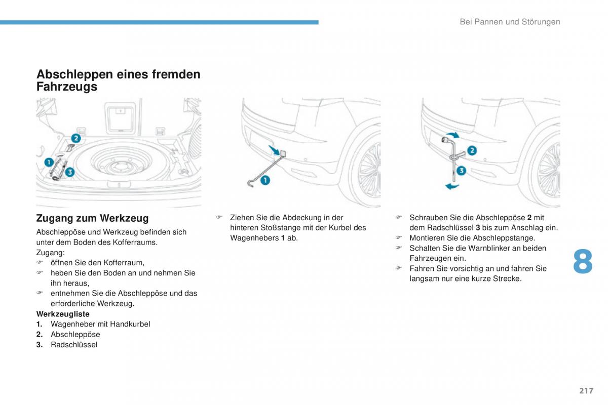 Peugeot 4008 Handbuch / page 219