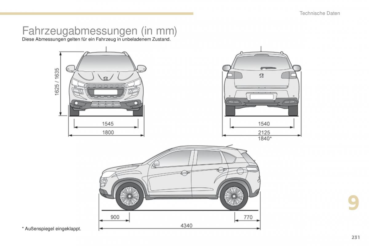 Peugeot 4008 Handbuch / page 233