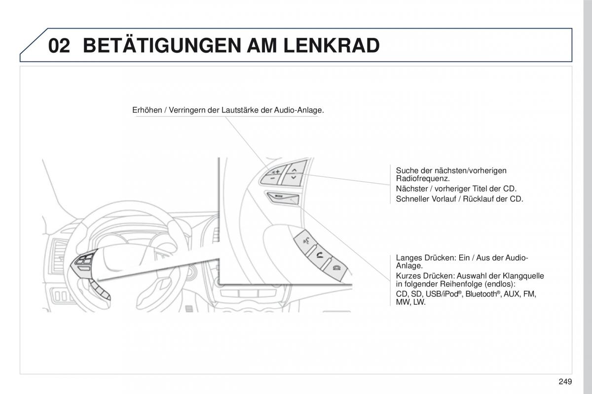 Peugeot 4008 Handbuch / page 251