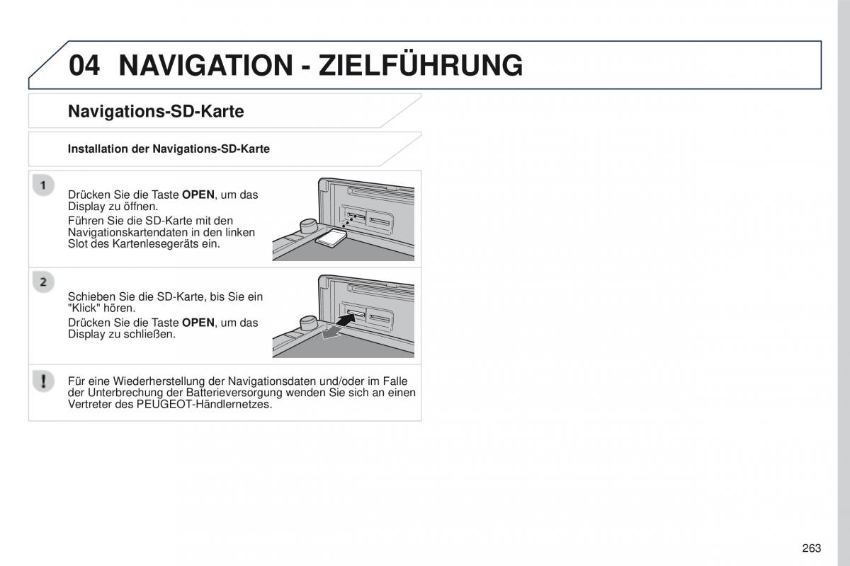 Peugeot 4008 Handbuch / page 265