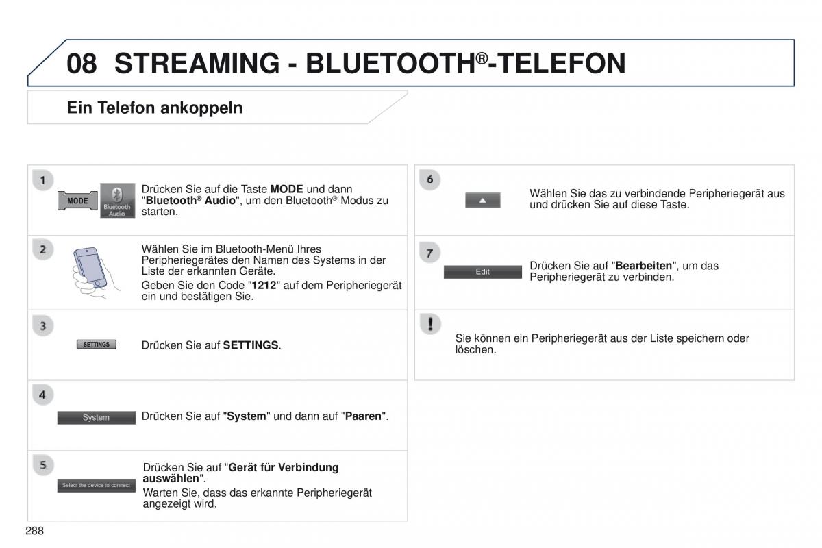 Peugeot 4008 Handbuch / page 290