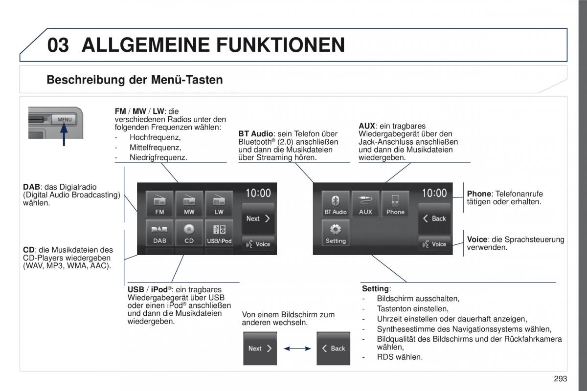 Peugeot 4008 Handbuch / page 295