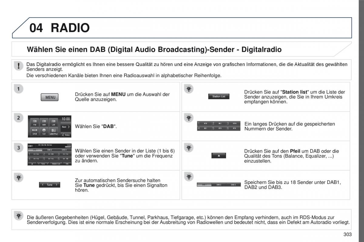 Peugeot 4008 Handbuch / page 305