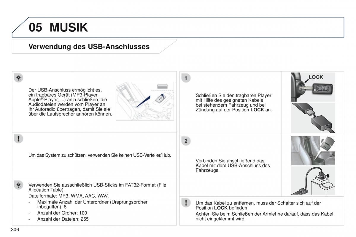 Peugeot 4008 Handbuch / page 308