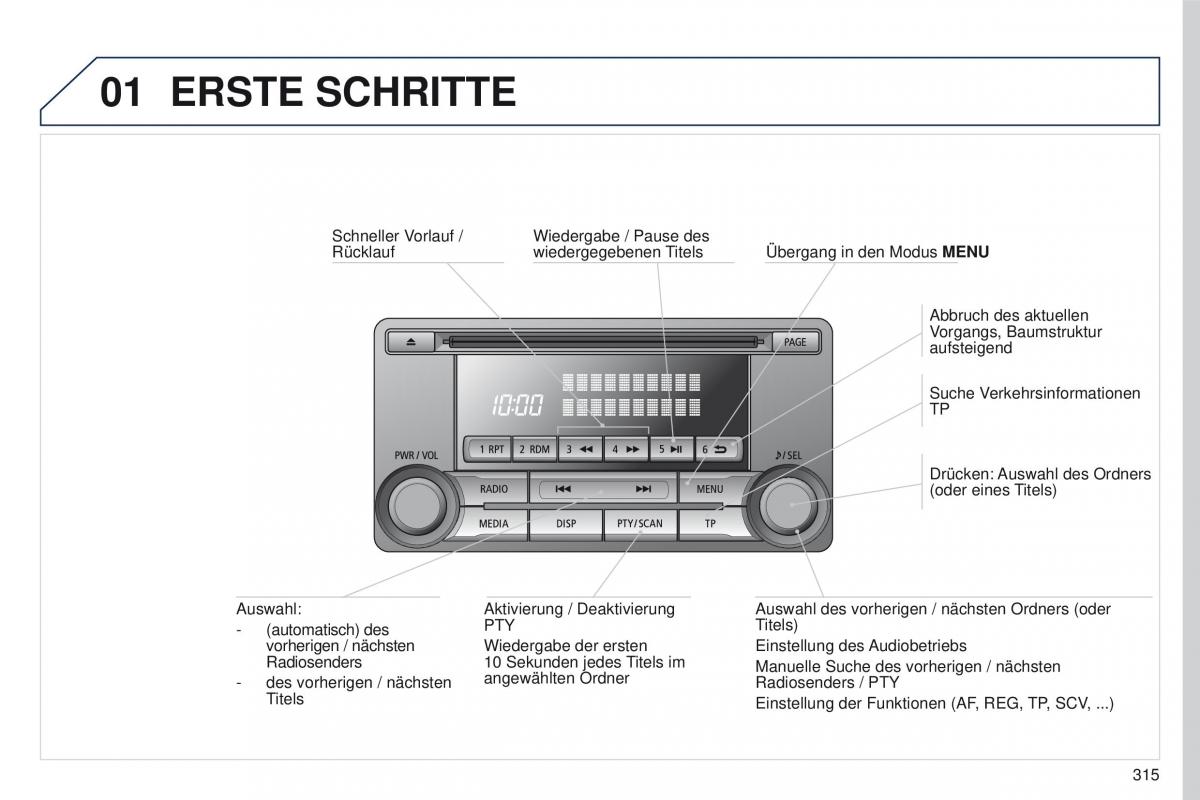 Peugeot 4008 Handbuch / page 317