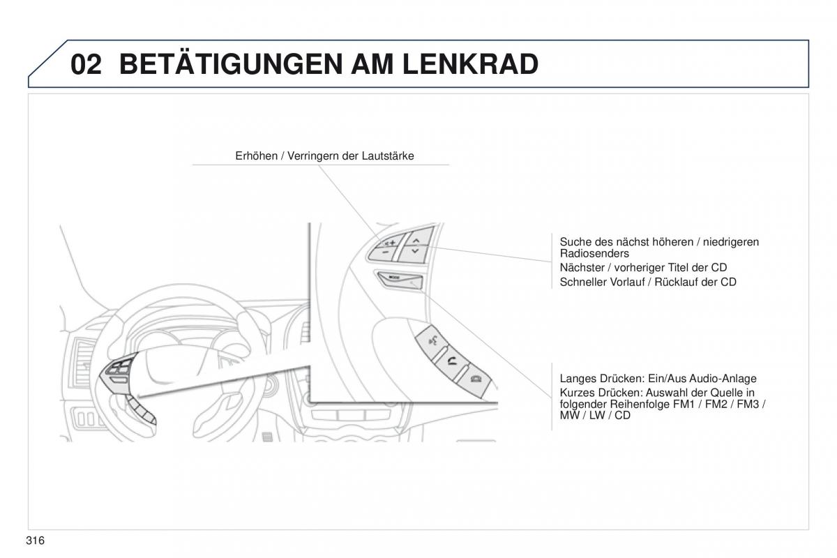 Peugeot 4008 Handbuch / page 318