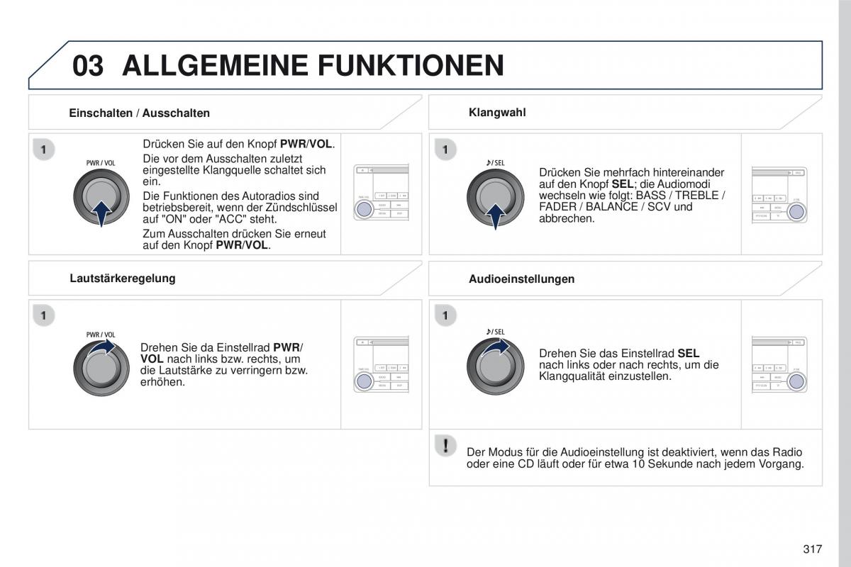 Peugeot 4008 Handbuch / page 319