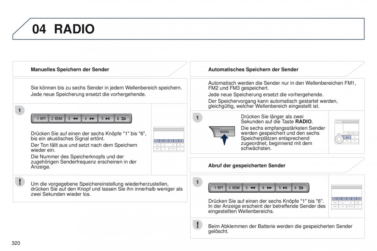 Peugeot 4008 Handbuch / page 322