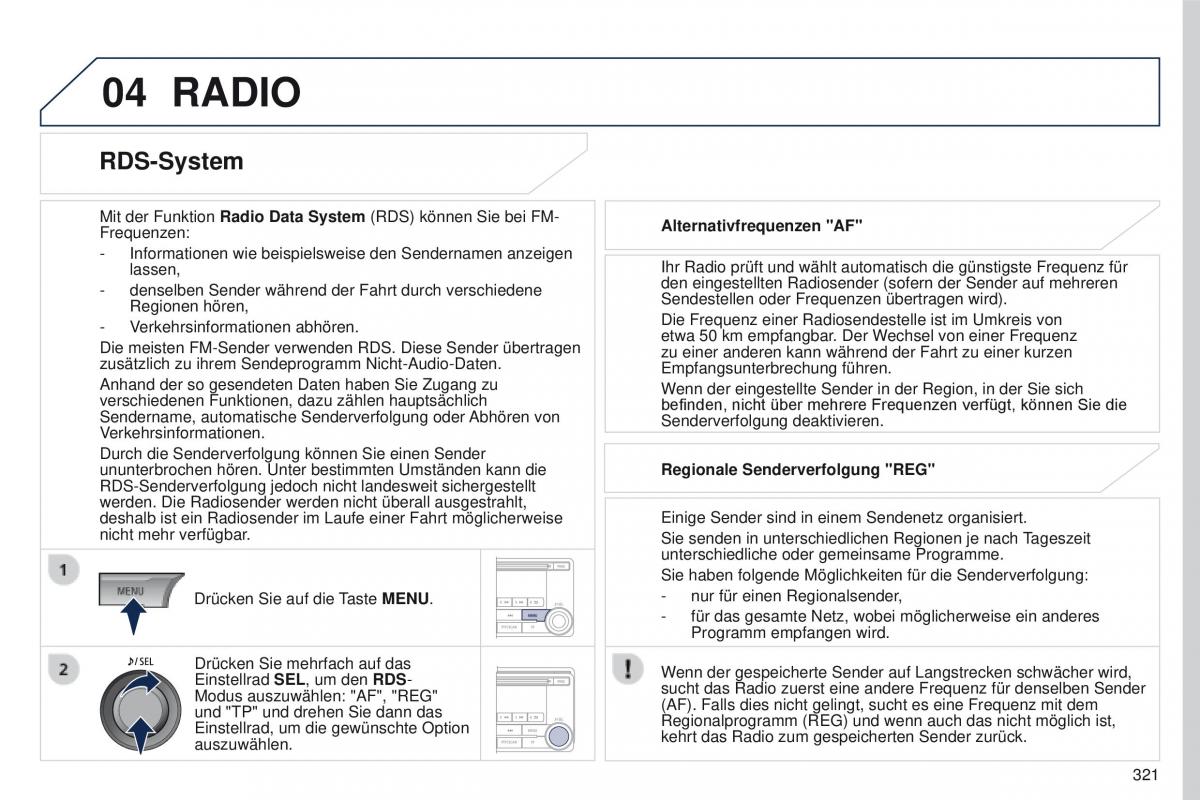 Peugeot 4008 Handbuch / page 323