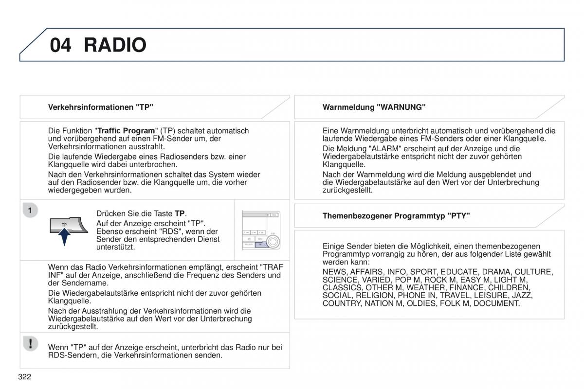 Peugeot 4008 Handbuch / page 324