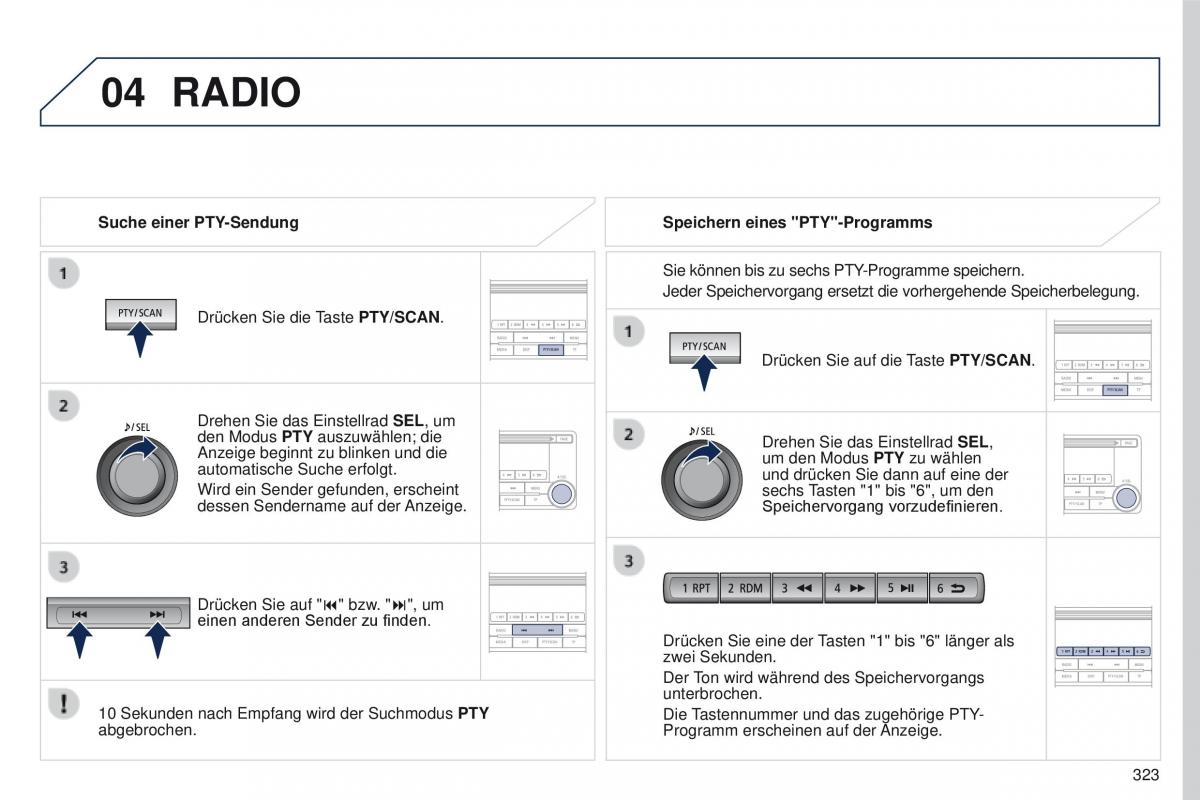 Peugeot 4008 Handbuch / page 325