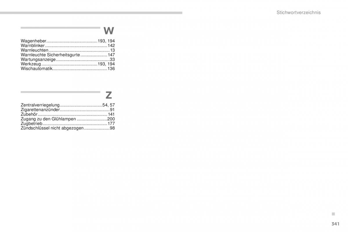 Peugeot 4008 Handbuch / page 343