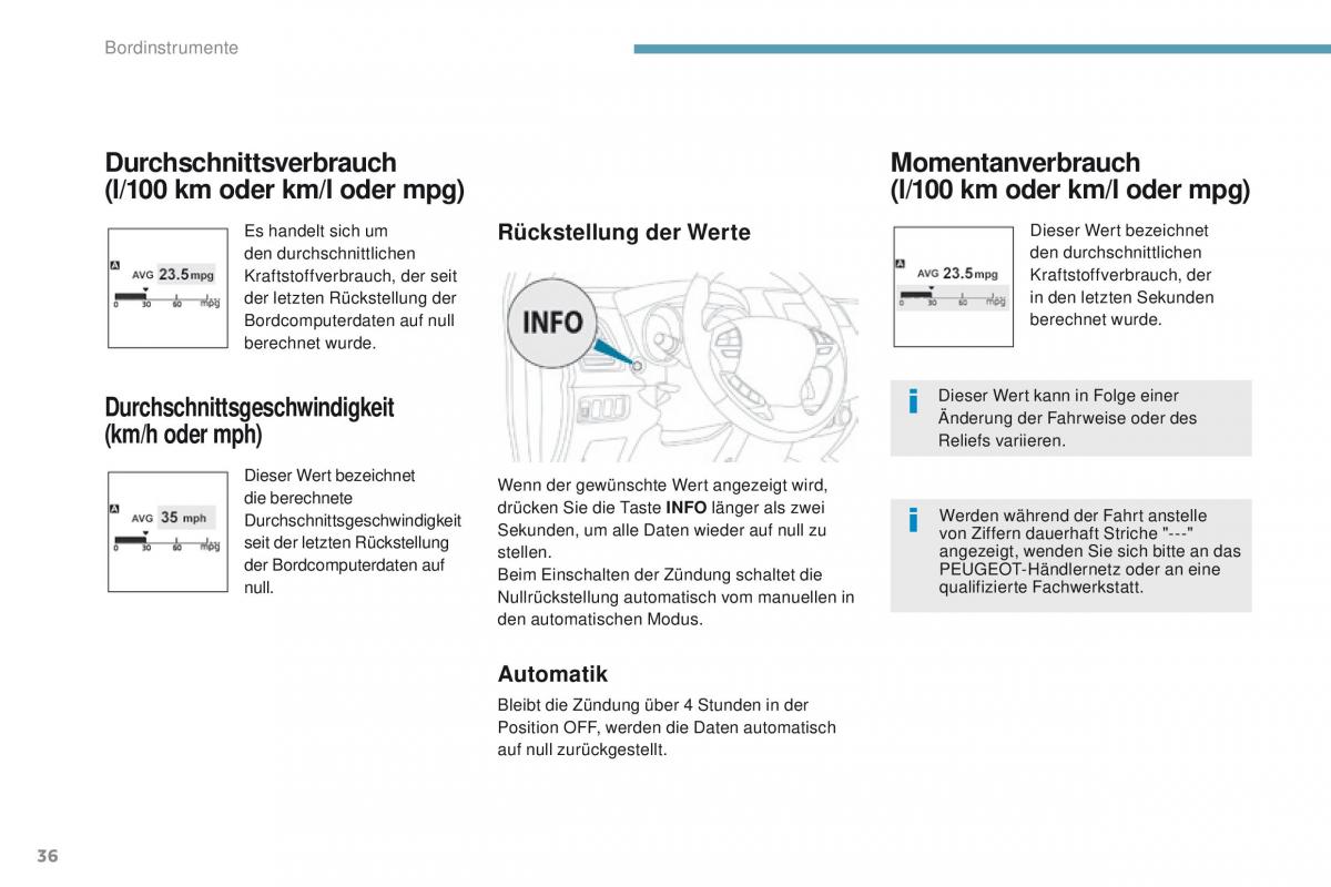 Peugeot 4008 Handbuch / page 38