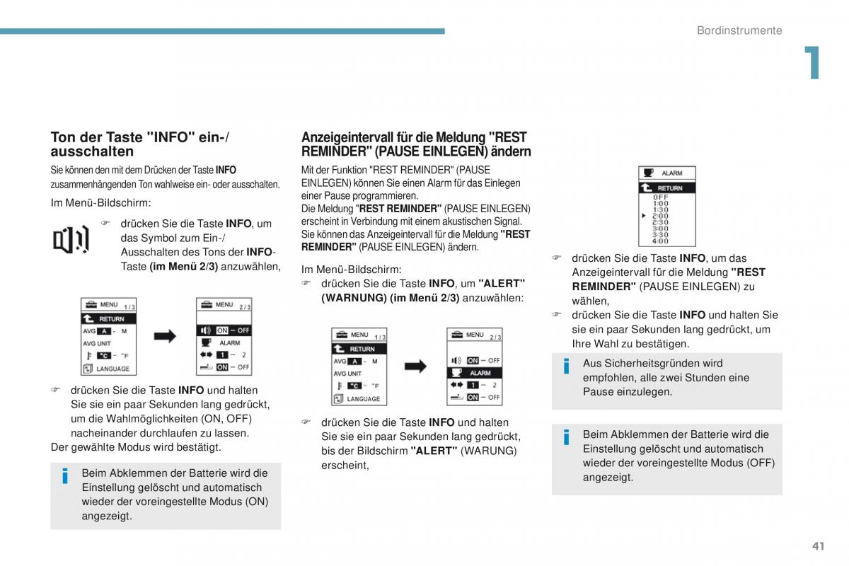 Peugeot 4008 Handbuch / page 43