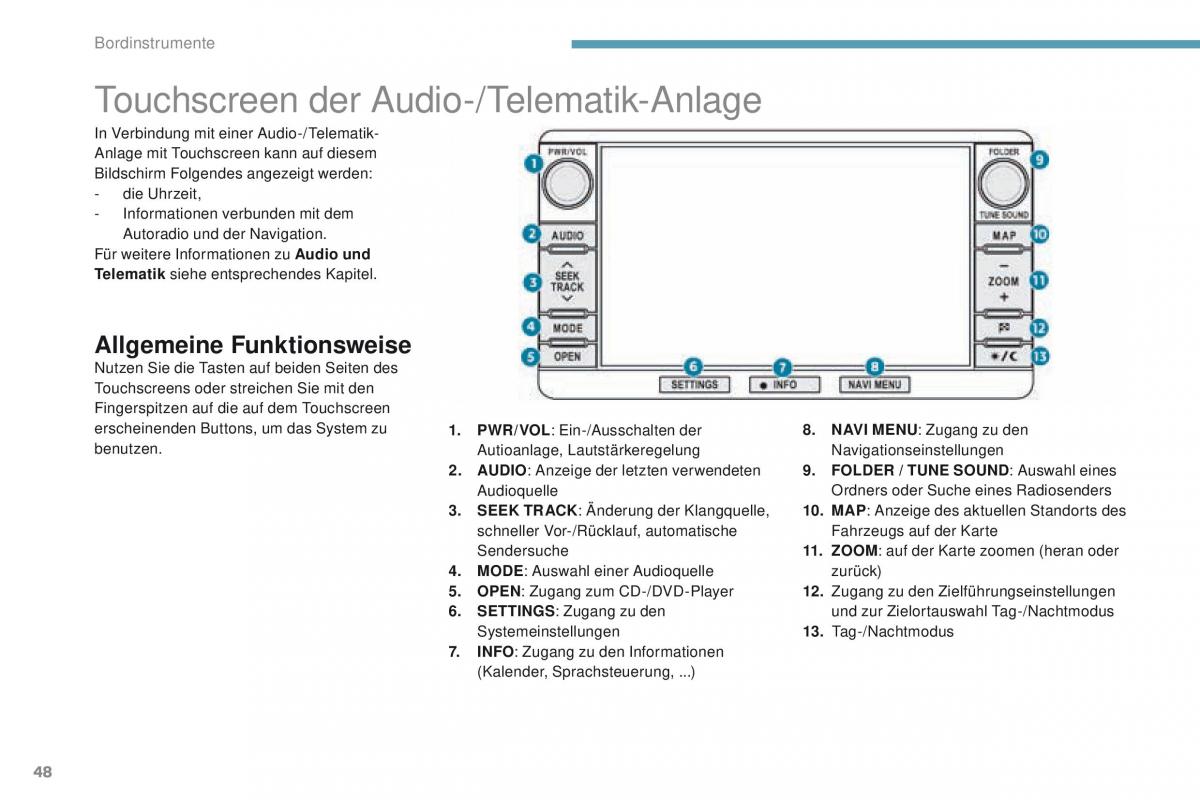 Peugeot 4008 Handbuch / page 50