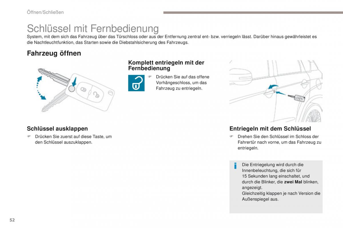 Peugeot 4008 Handbuch / page 54