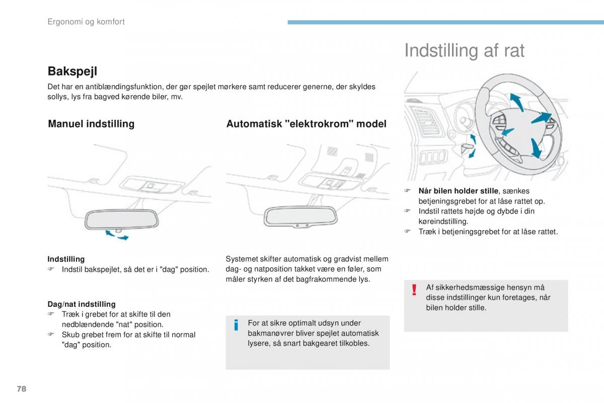 Peugeot 4008 Bilens instruktionsbog / page 80