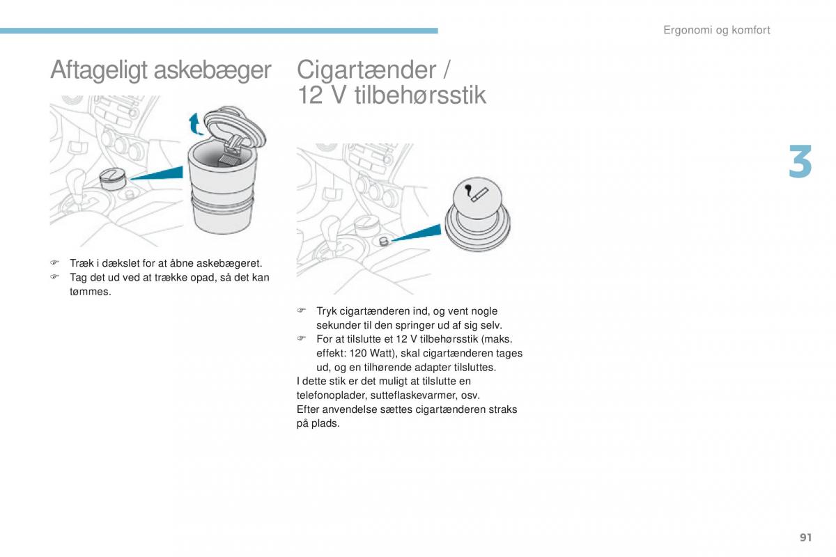 Peugeot 4008 Bilens instruktionsbog / page 93