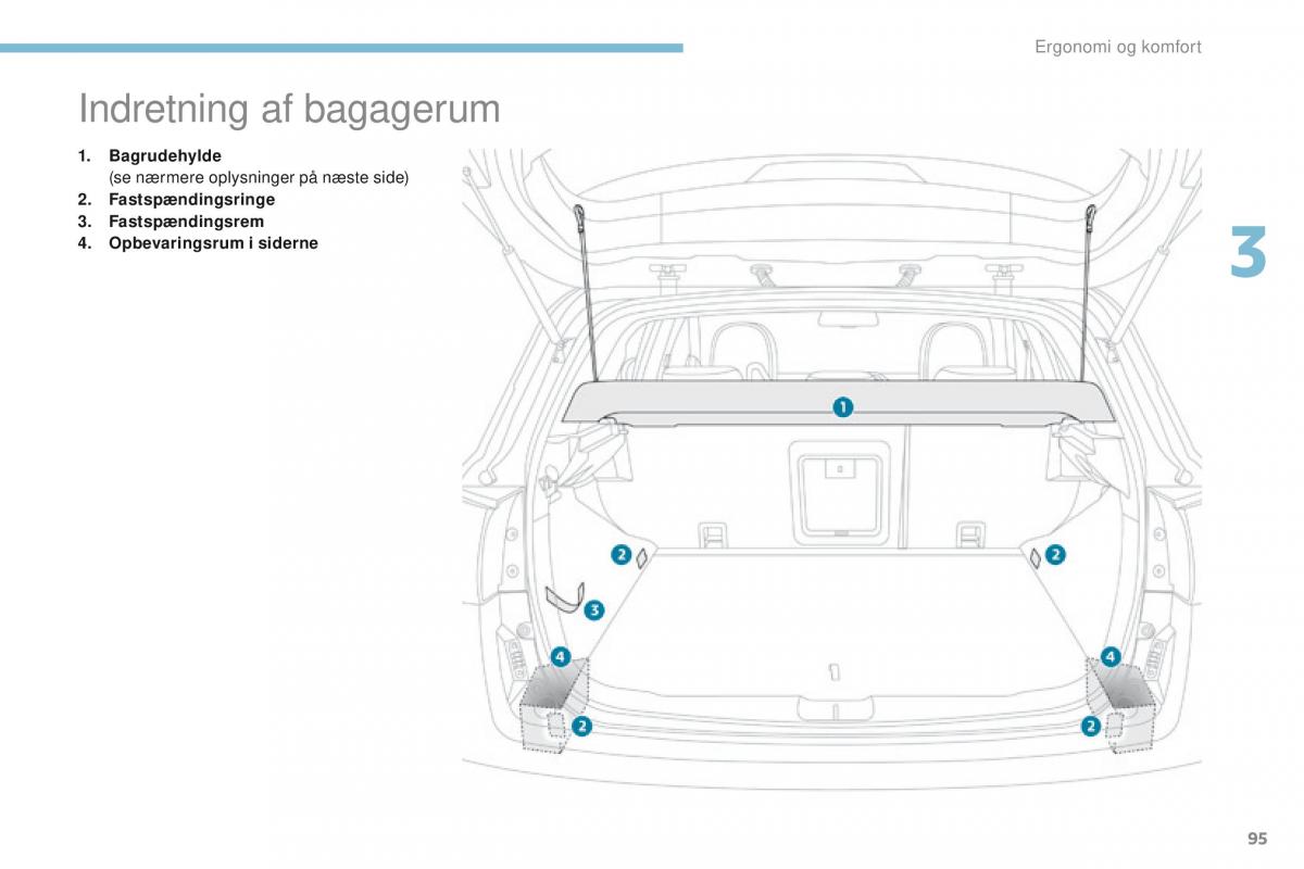 Peugeot 4008 Bilens instruktionsbog / page 97