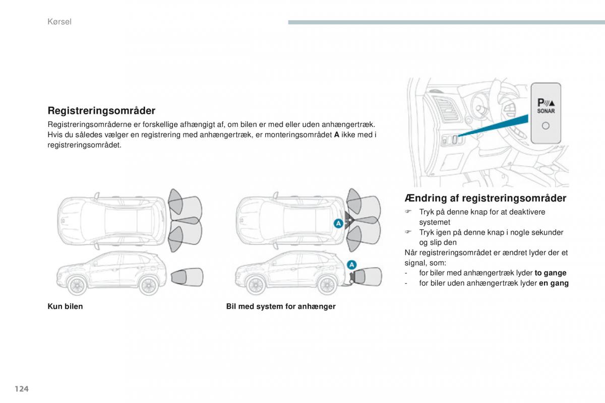 Peugeot 4008 Bilens instruktionsbog / page 126