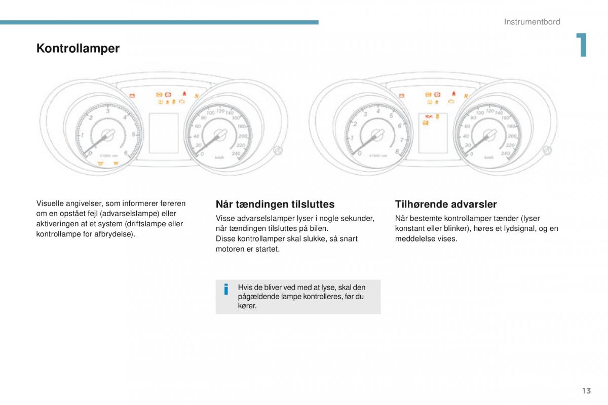 Peugeot 4008 Bilens instruktionsbog / page 15