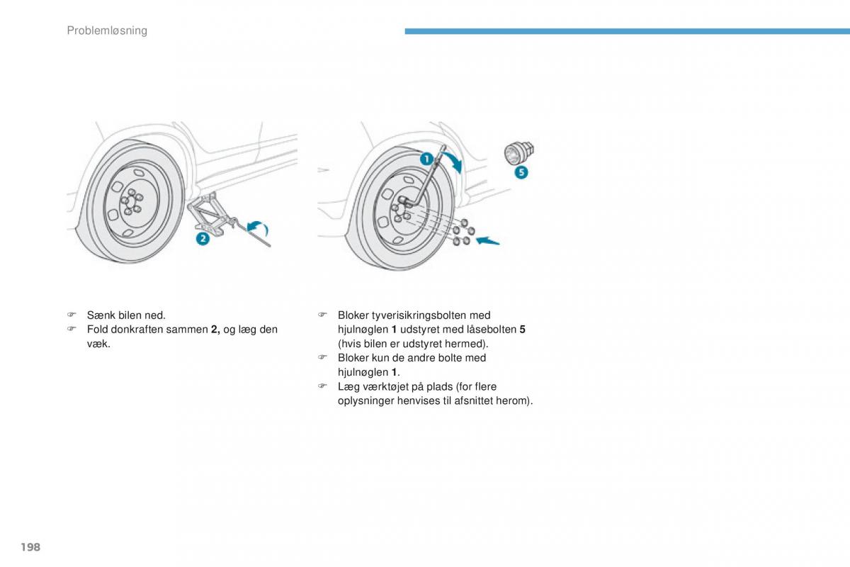 Peugeot 4008 Bilens instruktionsbog / page 200