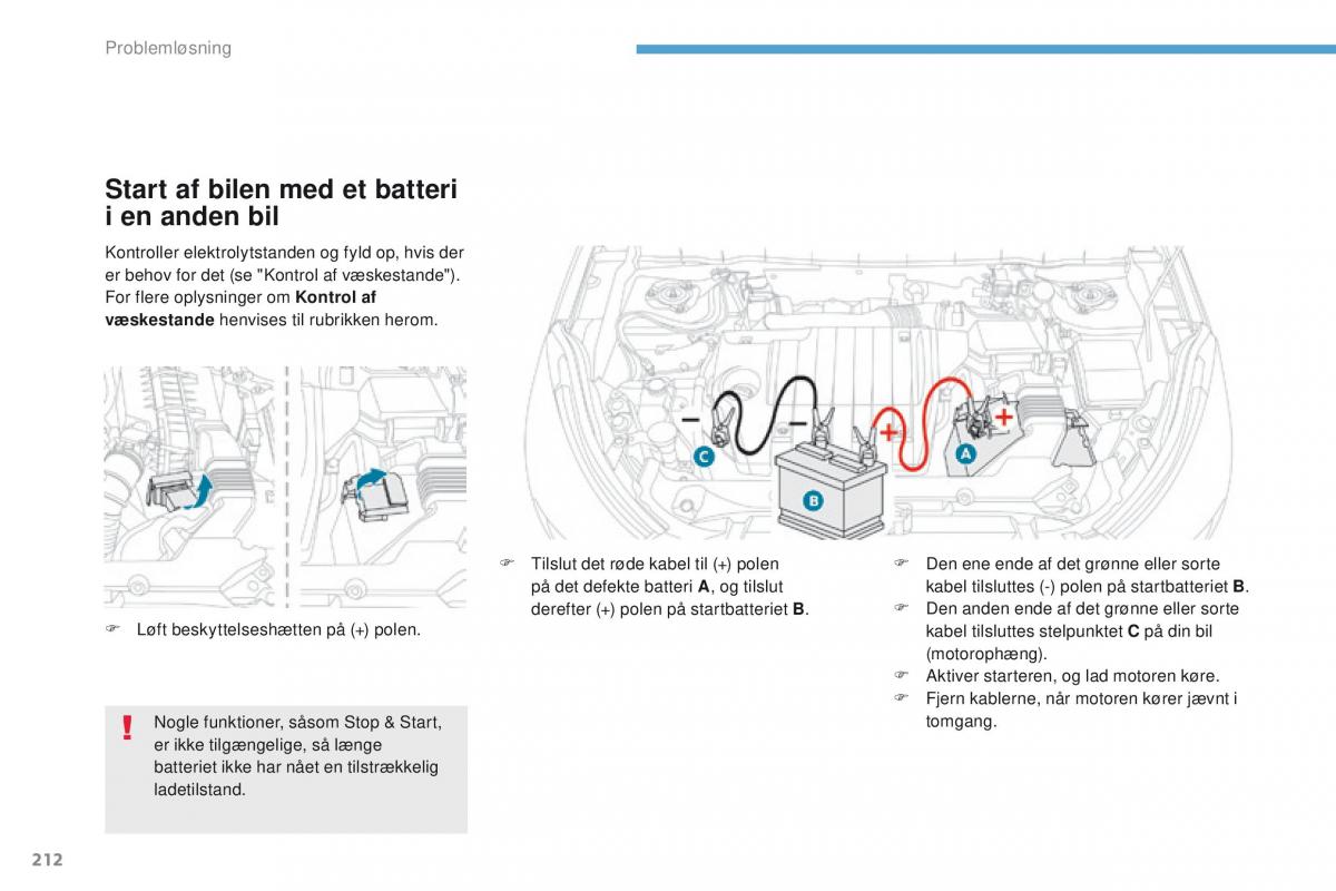 Peugeot 4008 Bilens instruktionsbog / page 214